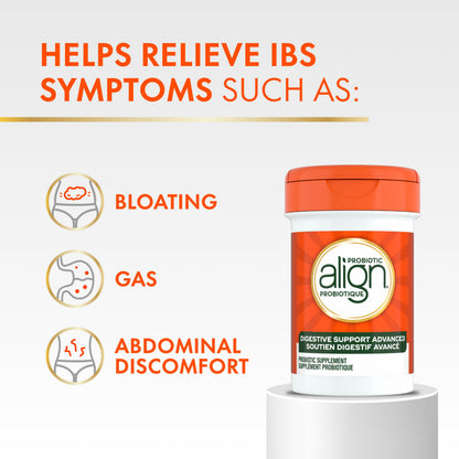 Align Advanced Probiotic Digestive Support, IBS Symptom Relief: Gas, Abdominal Discomfort, Bloating, Helps Healthy Intestinal Flora for Women & Men, 21 Capsules - Available at All In One Marketplace Canada