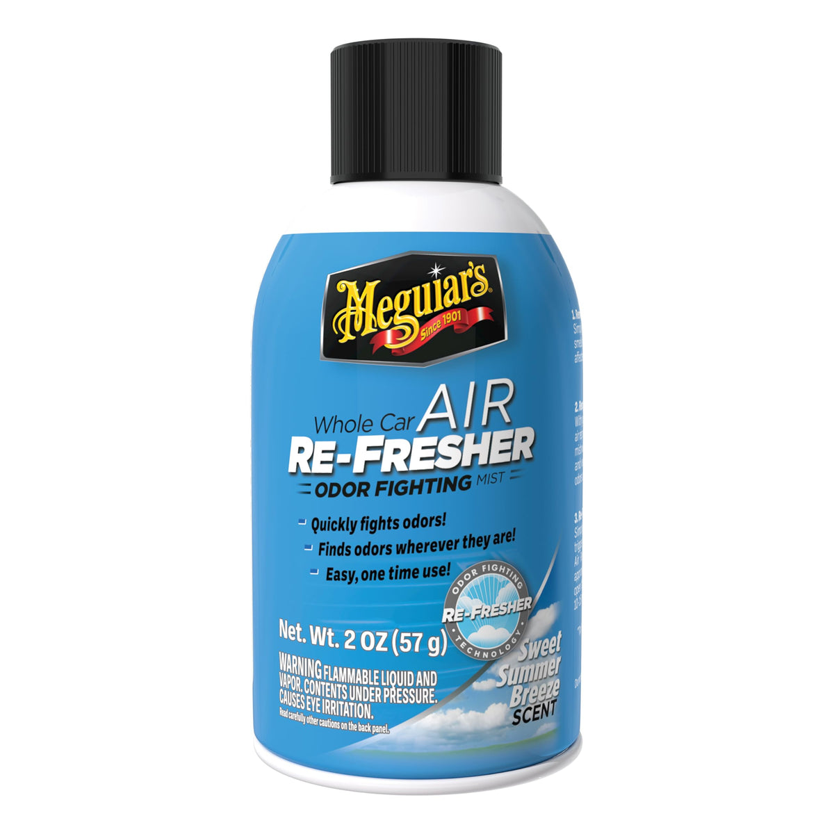 Meguiar’s Whole Car Air Refresher Odor Fighting Mist Summer Breeze, 2 Oz