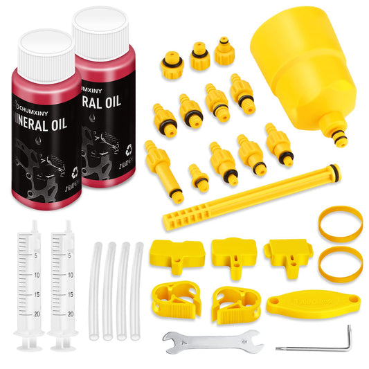 CHUMXINY Brake Bleed Kit for Shimano, TEKTRO Hydraulic Disc Brakes, Including High Performance Mineral Brake Fluid (120ml). - Available at All In One Marketplace Canada