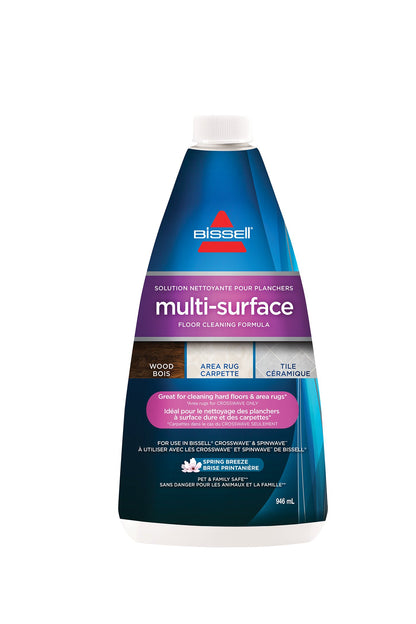 Bissell Spinwave Cord Powered Hard Floor Mop 2039C - Quiet Operation with On Demand Spray for Sealed Hard Floor Surfaces - Includes Trial Formula, A Set of Soft Pads and A Set of Scrub Pads Bissell