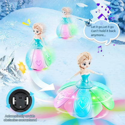 Toys for Girls 1-3,Dancing Princess Interactive Spin Robot Toys for Little Girls Age 3 with Colorful Flashing Lights & Music,Pretend Christmas Birthday Gift for Kid 1 2 3 4 Year Olds 🍁 All In One Marketplace Canada