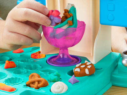 Play-Doh Rainbow Swirl Ice Cream Playset with 7 Pretend Play Kitchen Accessories, Arts and Crafts Toys for 3 Year Old Girls and Boys and Up - Available at All In One Marketplace Canada