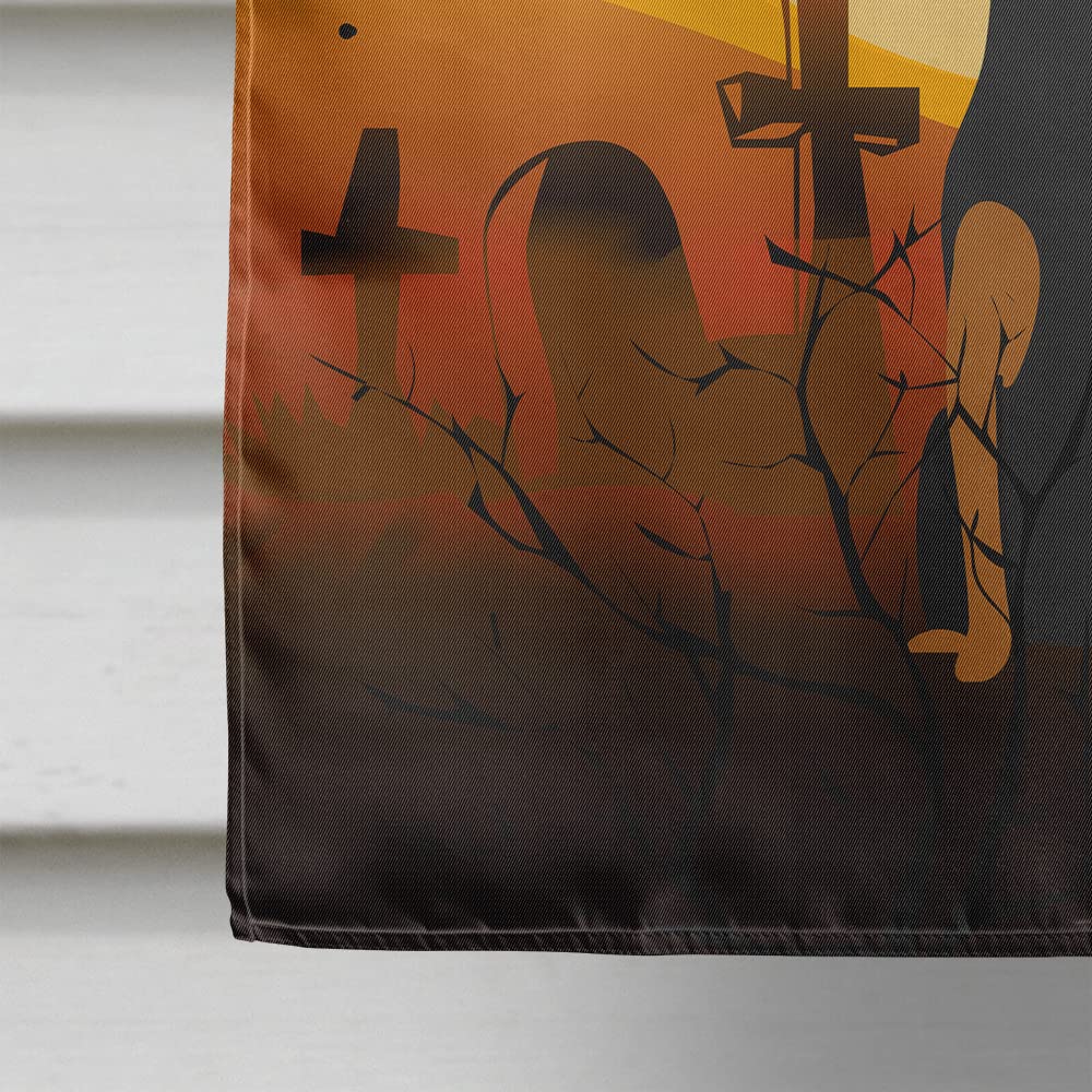 Caroline's Treasures BB4294CHF Halloween Manchester Terrier Canvas House Size Flag, Large, Multicolor