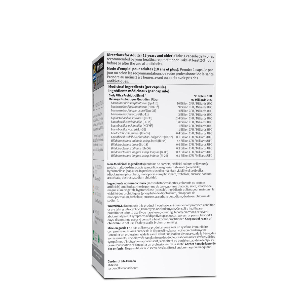 Garden of Life - Dr. Formulated Probiotics Once Daily Ultra | High Potency Support For Gut & Colon Health |90 Billion CFU + 15 Probiotic Strains | Shelf Stable | Gluten Free, Dairy Free, Soy Free