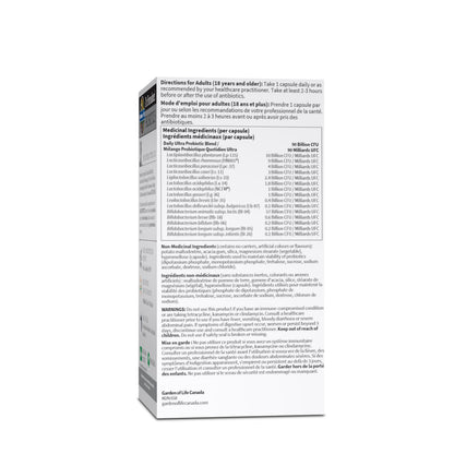Garden of Life - Dr. Formulated Probiotics Once Daily Ultra | High Potency Support For Gut & Colon Health |90 Billion CFU + 15 Probiotic Strains | Shelf Stable | Gluten Free, Dairy Free, Soy Free