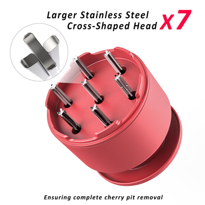 Cherry Pitter - Makmzoon Multi Cherries Corer Stainless Steel Pitter Tool Making Cherry Jam - 7 Cherries