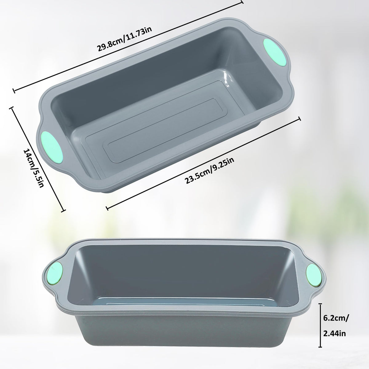 To encounter 9 Inch Silicone Bread Loaf Pan, Banana Bread Pan Mold, 2 Pack 🍁 All In One Marketplace Canada