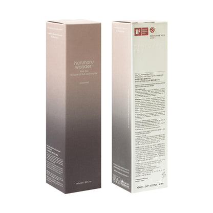 Haruharu Wonder Black Rice Moisture 5.5 Soft Cleansing Gel 100ml Fermented Black Rice Face Wash Foam Cleanser - Available at All In One Marketplace Canada