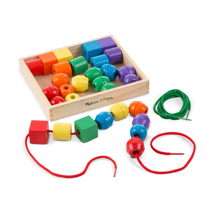 Melissa & Doug Primary Lacing Beads 33-Piece Montessori Toy Set Melissa & Doug