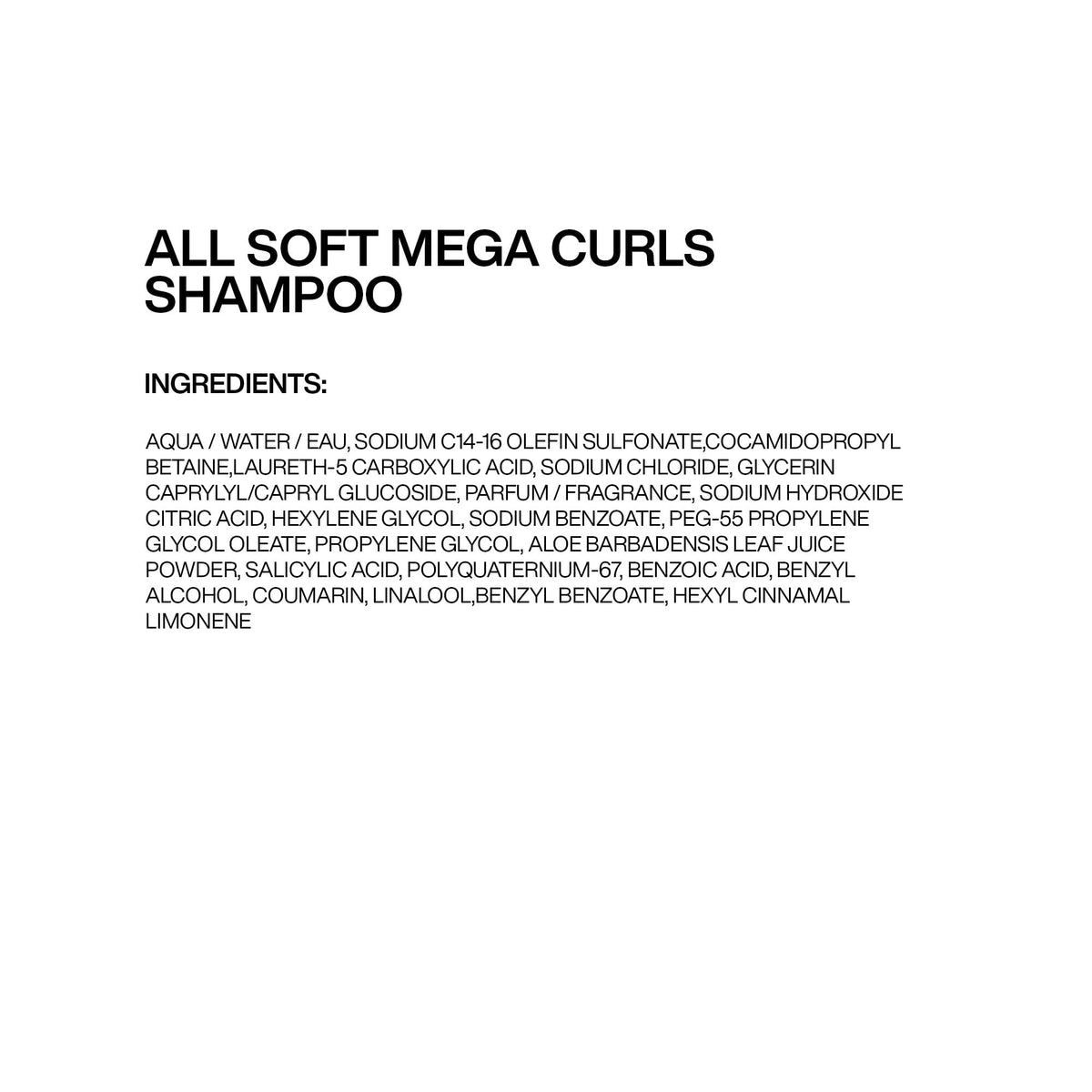 Shampooing Redken All Soft Mega Curls pour cheveux secs et bouclés, 300 mL