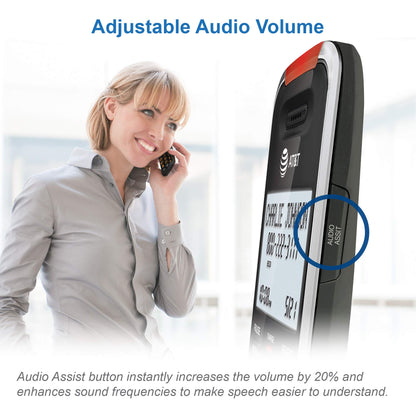 AT&T BL102-4S 4-Handset Cordless Phone with Answering System, 2" Display, Backlit Buttons & Visual Ringer, Black/Silver 🍁 All In One Marketplace Canada