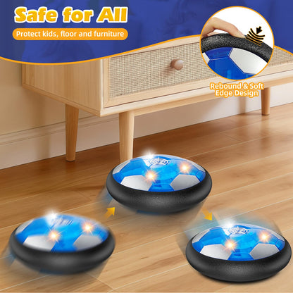 2Pcs LED Hover Soccer Ball Indoor Toys for 3-12 Year Old Boys Girls Christmas Birthday Gifts for 3 4 5 6 7 8 9 10 Years Old Kids Air Floating Soccer Toy Toddler Games Foam Bumper 🍁 All In One Marketplace Canada