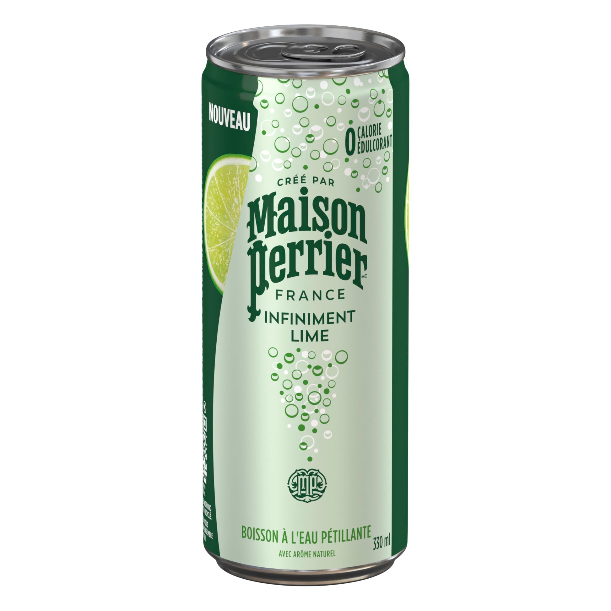 Maison Perrier Forever Lime, Sparkling Water Beverage, 24 x 330ml Maison Perrier