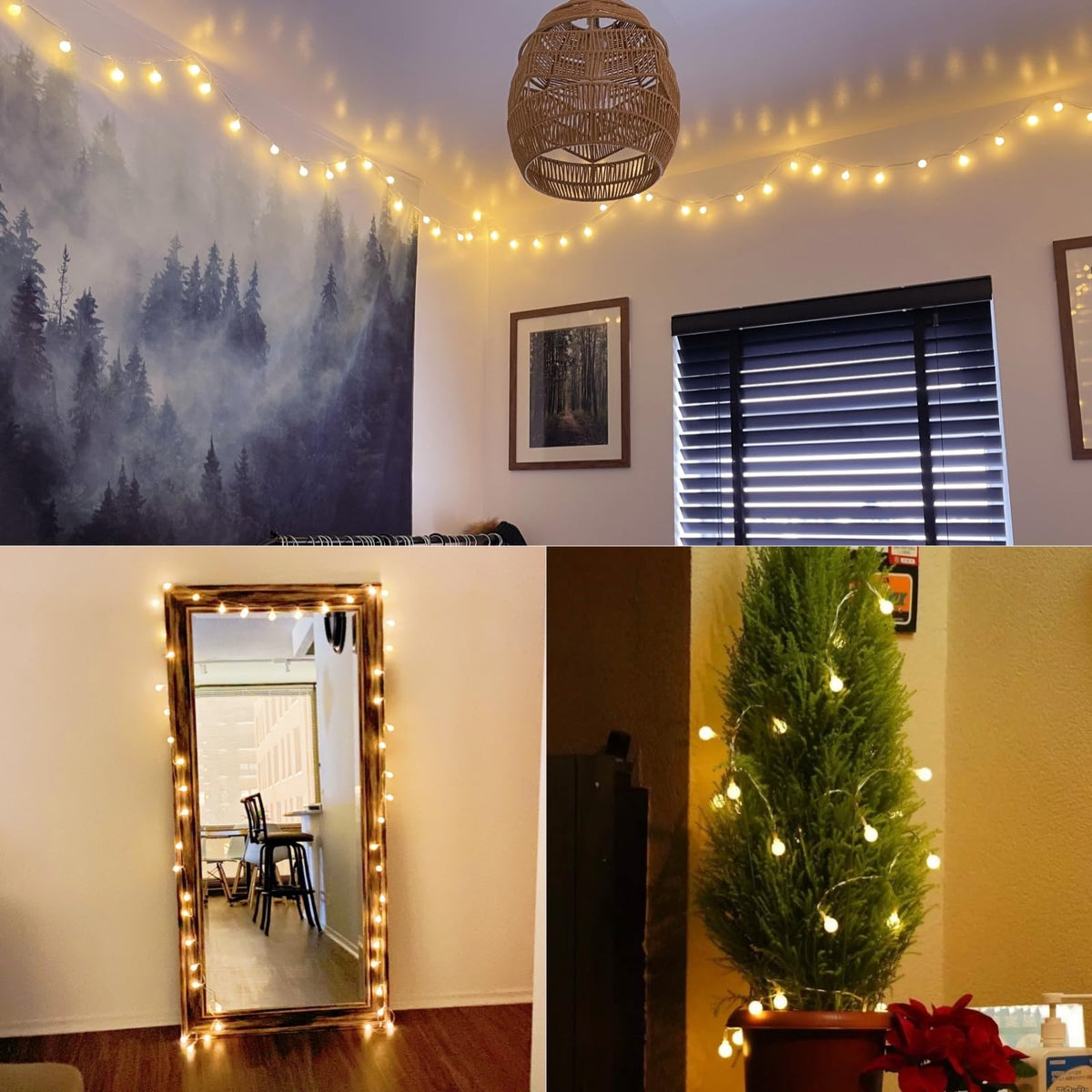 LE Globe String Lights, 16.4ft 50 LEDs Fairy Lights Battery Powered 🍁 All In One Marketplace Canada