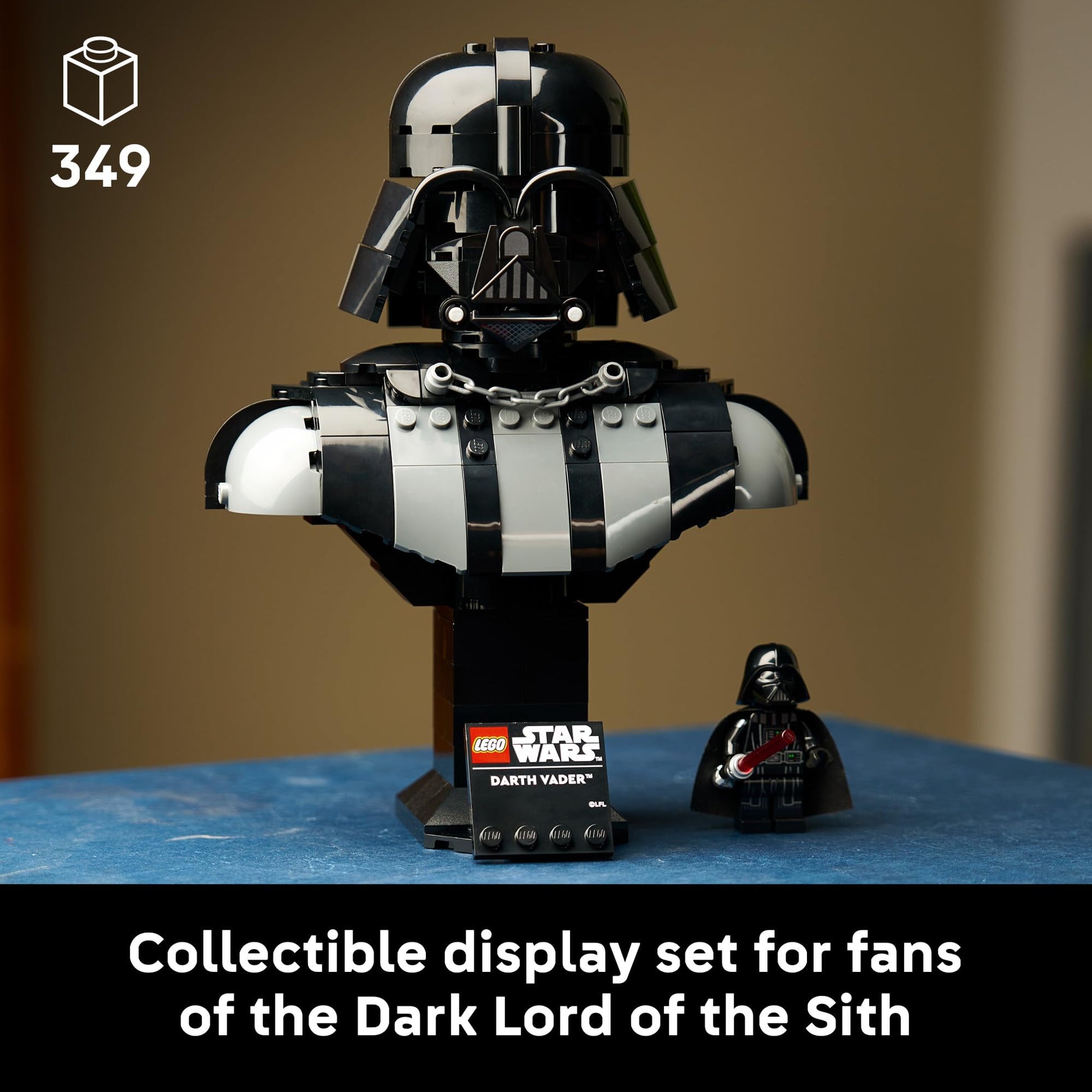 LEGO Star Wars Darth Vader Bust - Collectible Building Set for Adults, Ages 18+ - Star Wars Gift for Men & Women - with Darth Vader Minifigure - Bedroom or Shelf Decor - 75439 LEGO