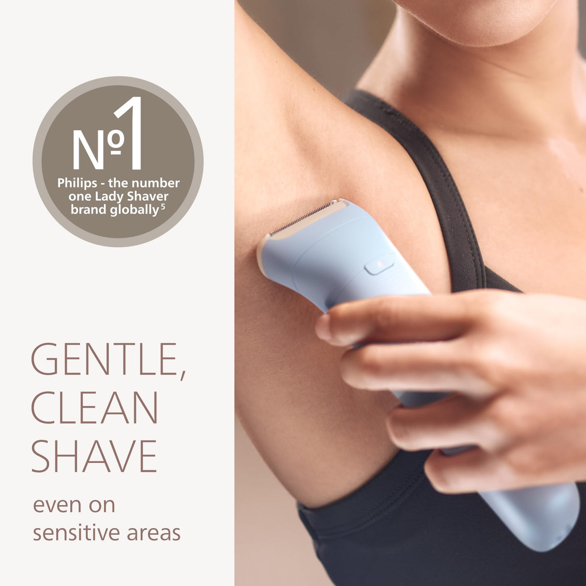 Philips Lady Shaver Series 6000, Electric Shaver for Legs & Body