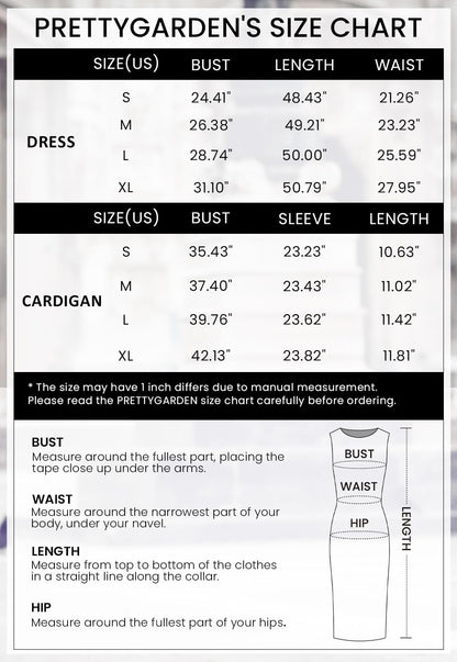 PRETTYGARDEN Women's 2 Piece Ribbed Knit Sweater Dress Set Black,M 🍁 All In One Marketplace Canada