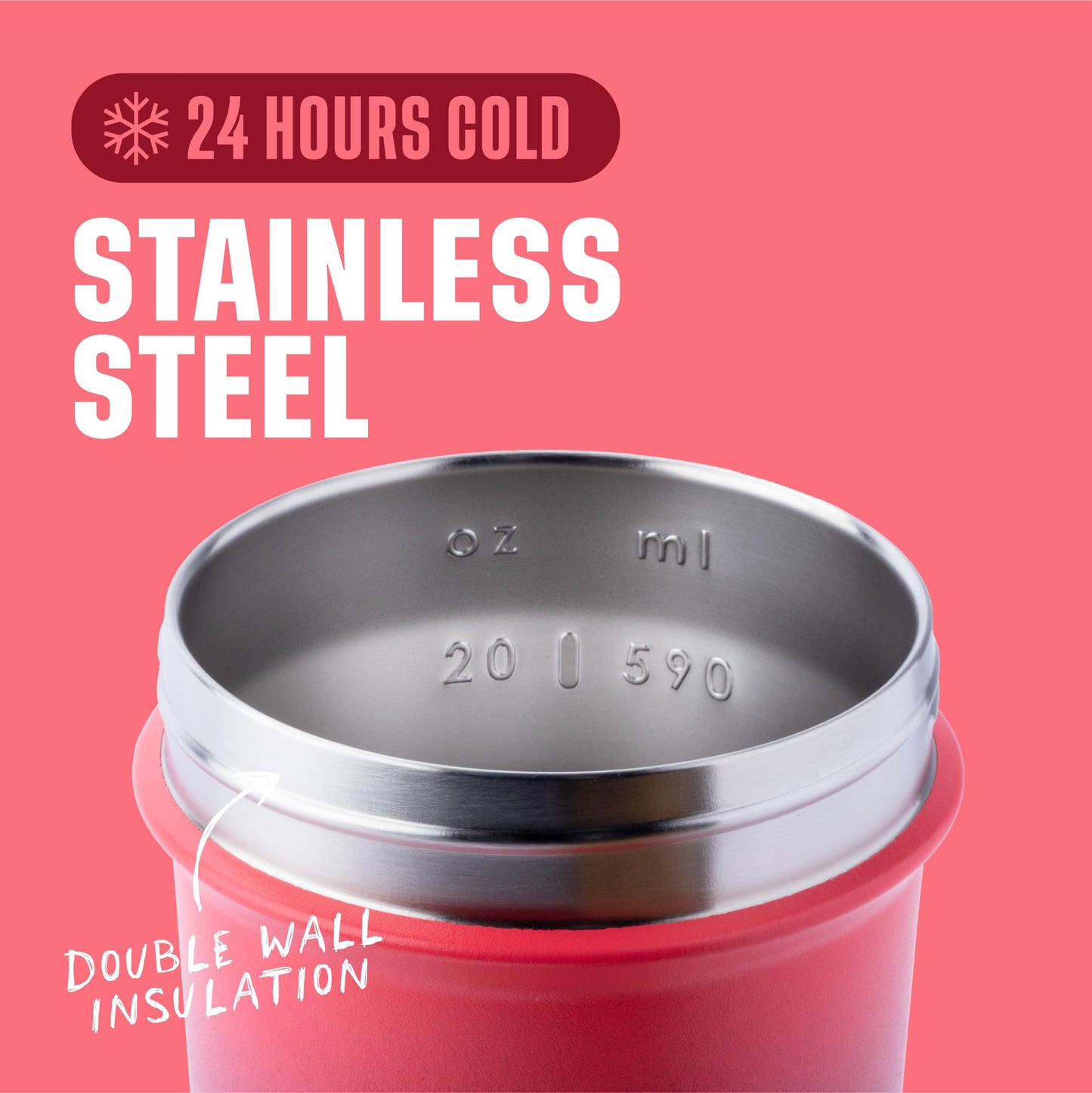 BlenderBottle Strada Sleek Shaker Cup Insulated Stainless Steel Water Bottle with Wire Whisk, 25-Ounce, Sangria Ombre 🍁 All In One Marketplace Canada