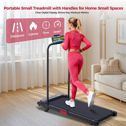 POTUPUS Walking Pad Treadmill with Incline, Portable Treadmills for Home Small Spaces, 3.0HP Electric Walking Treadmills with Handle Bar, Mini Treadmills for Exercising, 0.6-7.6MPH, 160KG, Model 401 - Available at All In One Marketplace Canada