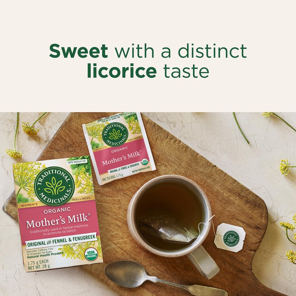 Traditional Medicinals Organic Mother's Milk Lactation Tea - 6 Pack (96 Tea Bags)