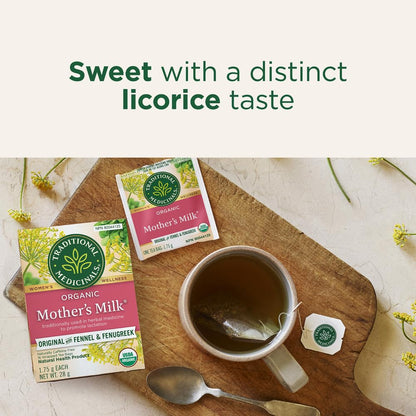 Traditional Medicinals Organic Mother's Milk Lactation Tea - 6 Pack (96 Tea Bags)