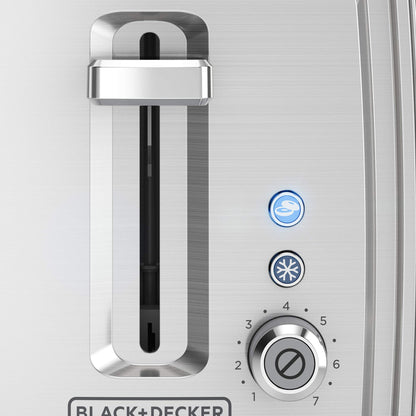 BLACK + DECKER 2 Slice Toaster Stainless Steel, TR2900SSD