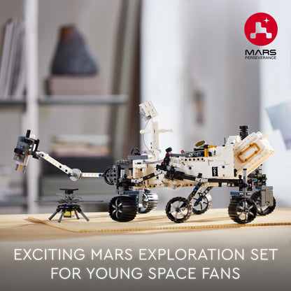 LEGO Technic NASA Mars Rover Perseverance Advanced Building Kit for Kids Ages 10 and Up, NASA Toy with Replica Ingenuity Helicopter, Gift for Kids Who Love Engineering and Science Projects, 42158 LEGO