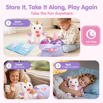 hahaland Doctor Kit for Kids Talking Unicorn Pretend Play Toy for Girls 3 6 🍁 All In One Marketplace Canada