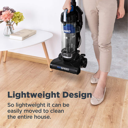 Eureka Powerful Bagless Upright Vacuum Cleaners Compact for Home Pets, Airspeed Ultra Lightweight Household Vacuum Cleaner for Carpet and Hard Floor, NEU101C, Ocean Blue EUREKA