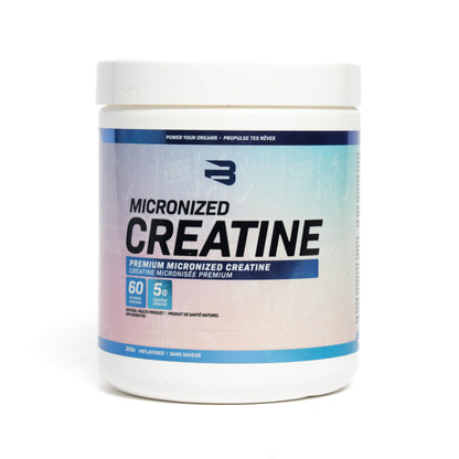 Believe Supplements Micronized Creatine Monohydrate Powder | 5g Creatine Per Scoop | Unflavoured Creatine for Strength, Power & High-Intensity Training, Easy Mixing | 60 Servings, 300g