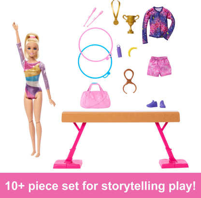 Barbie Gymnastics Doll & Accessories Playset Barbie