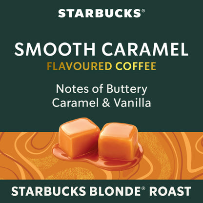 Starbucks Smooth Caramel Nespresso Vertuo Capsules – Blonde Roast with Buttery Caramel & Vanilla Notes, 32 Capsules (400g)