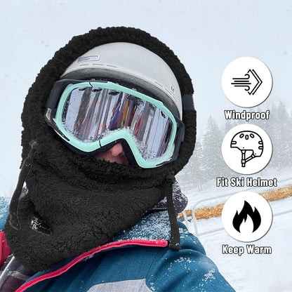 Senllen Balaclava Cold Weather Fleece Ski Mask Winter Thermal Sherpa Hood 🍁 All In One Marketplace Canada