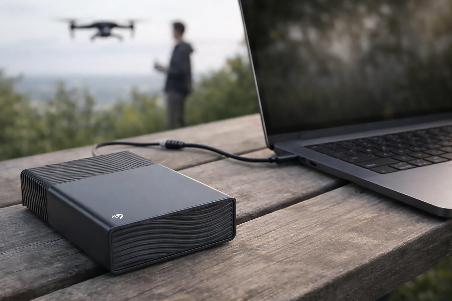 Seagate One Touch 8TB External Hard Drive Desktop HDD - USB-C Compatible with Most Windows and macOS, Rescue Recovery (STNB8000400)