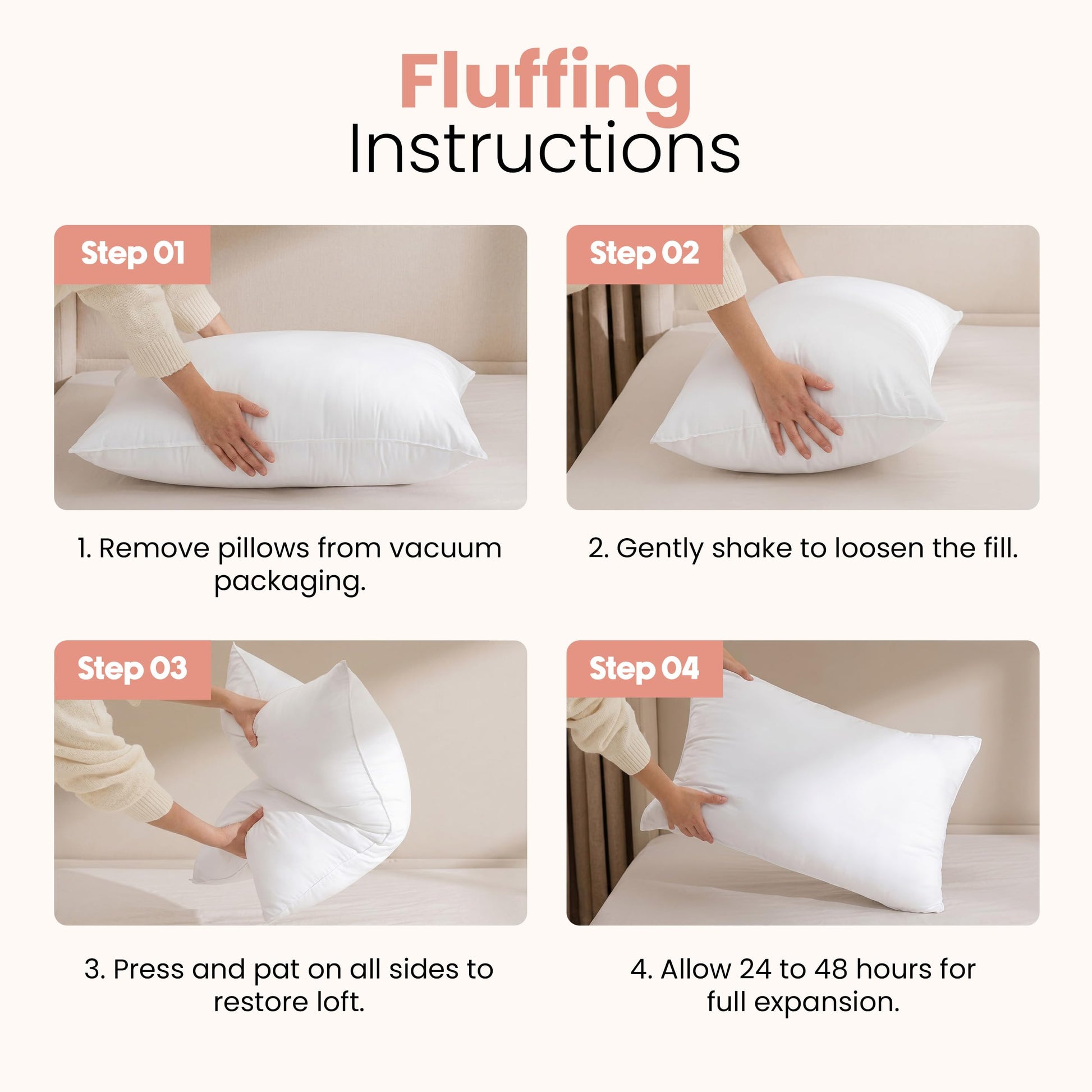 Utopia Bedding Throw Pillows Insert (Pack of 2, White) - 12 x 20 Inches Bed and Couch Pillows - Indoor Decorative Pillow