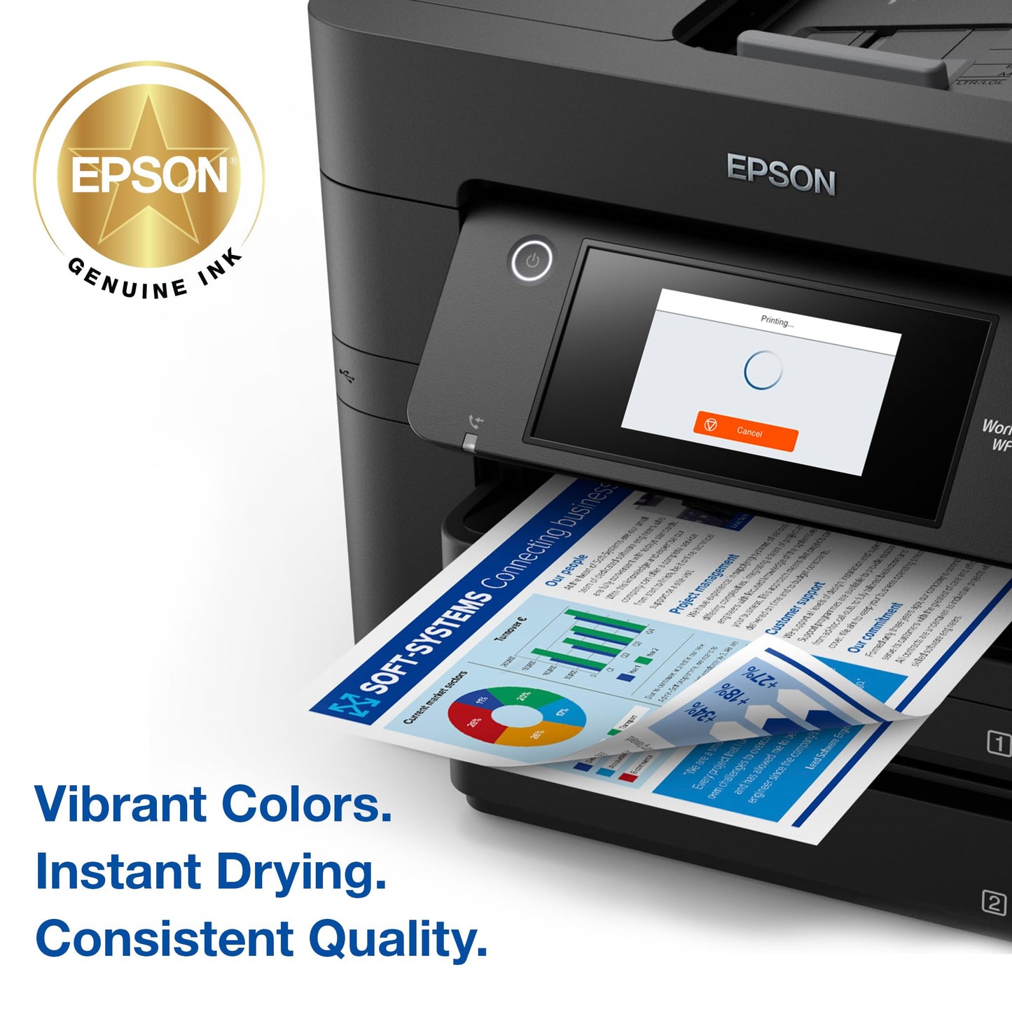 Epson 822 Genuine Standard Capacity Black Ink Cartridge T822120 Epson