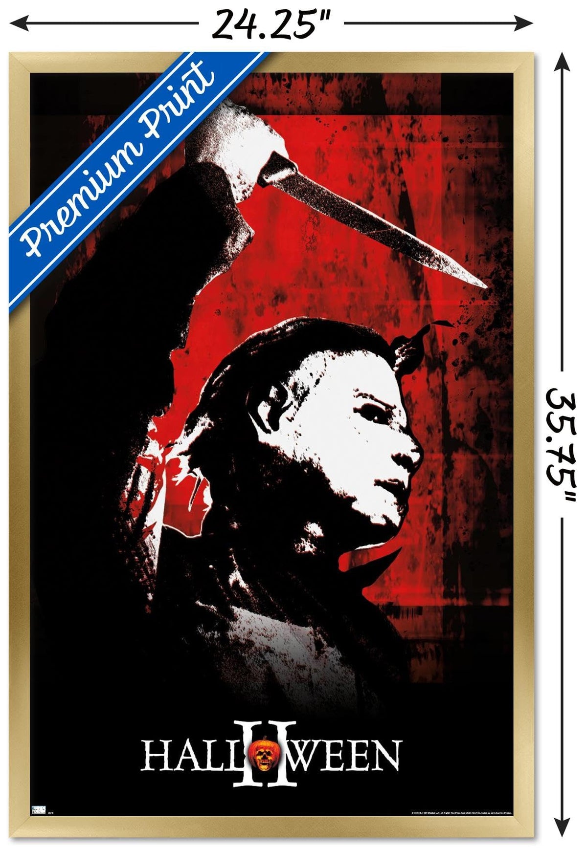 Halloween II - Affiche murale rouge