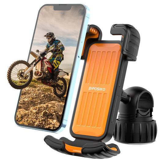 Motorcycle/Bicycle Phone Mount for 4.7-6.8" Phones (Orange)