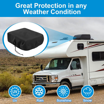 MQLD Camper Air Conditioner Cover Trailer AC Covers for RV Roof Unit, 600D Oxford Cloth Fits RecPro, TOSOT, FOGATTI 16K, Coleman Mach RV Air Conditioner Winter Covers for Outside - A/C Cover for Roof 🍁 All In One Marketplace Canada