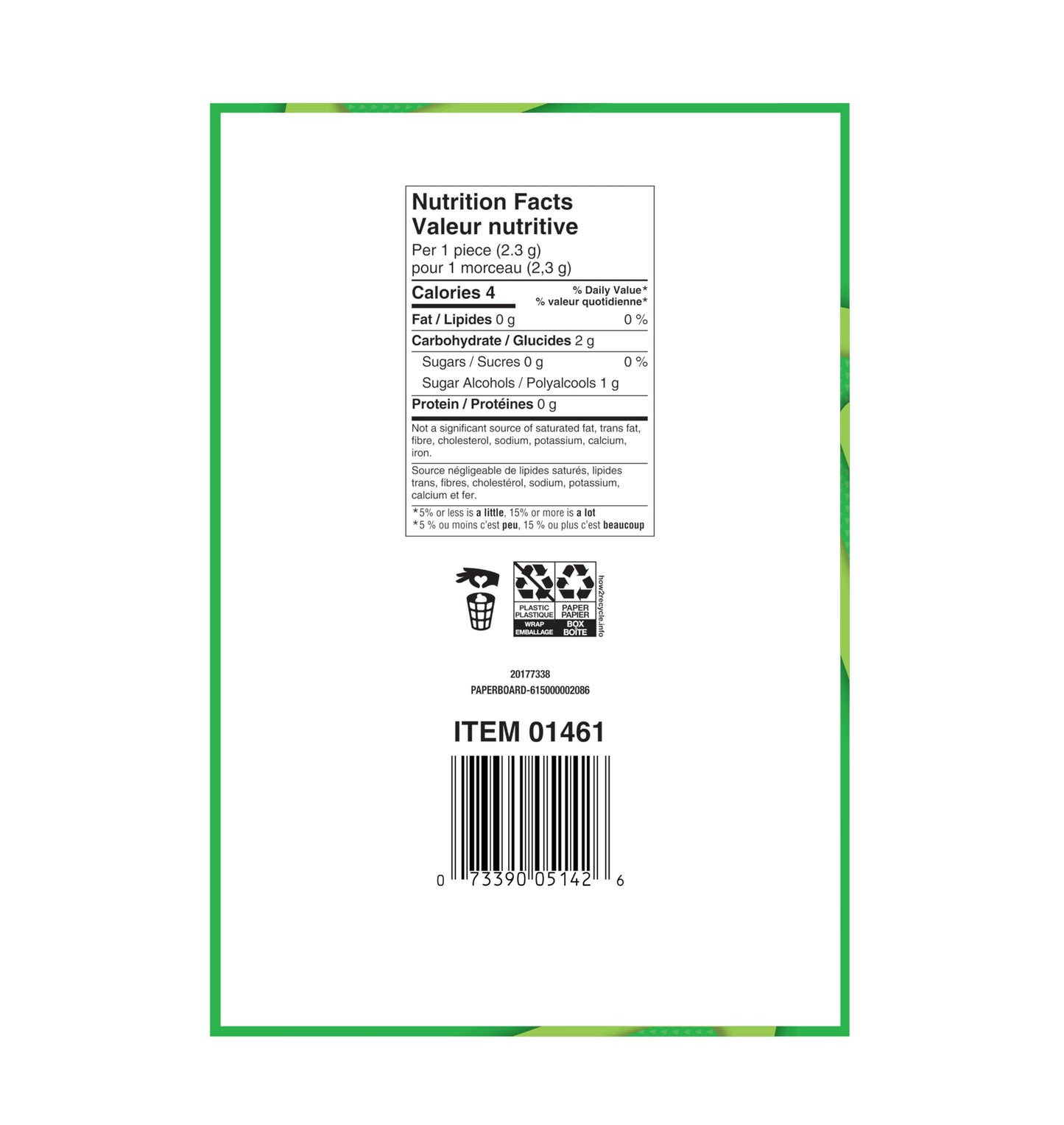 Trident Vibes Spearmint Rush Sugar-Free Gum - 6 Bottle Pack (240 Pieces)