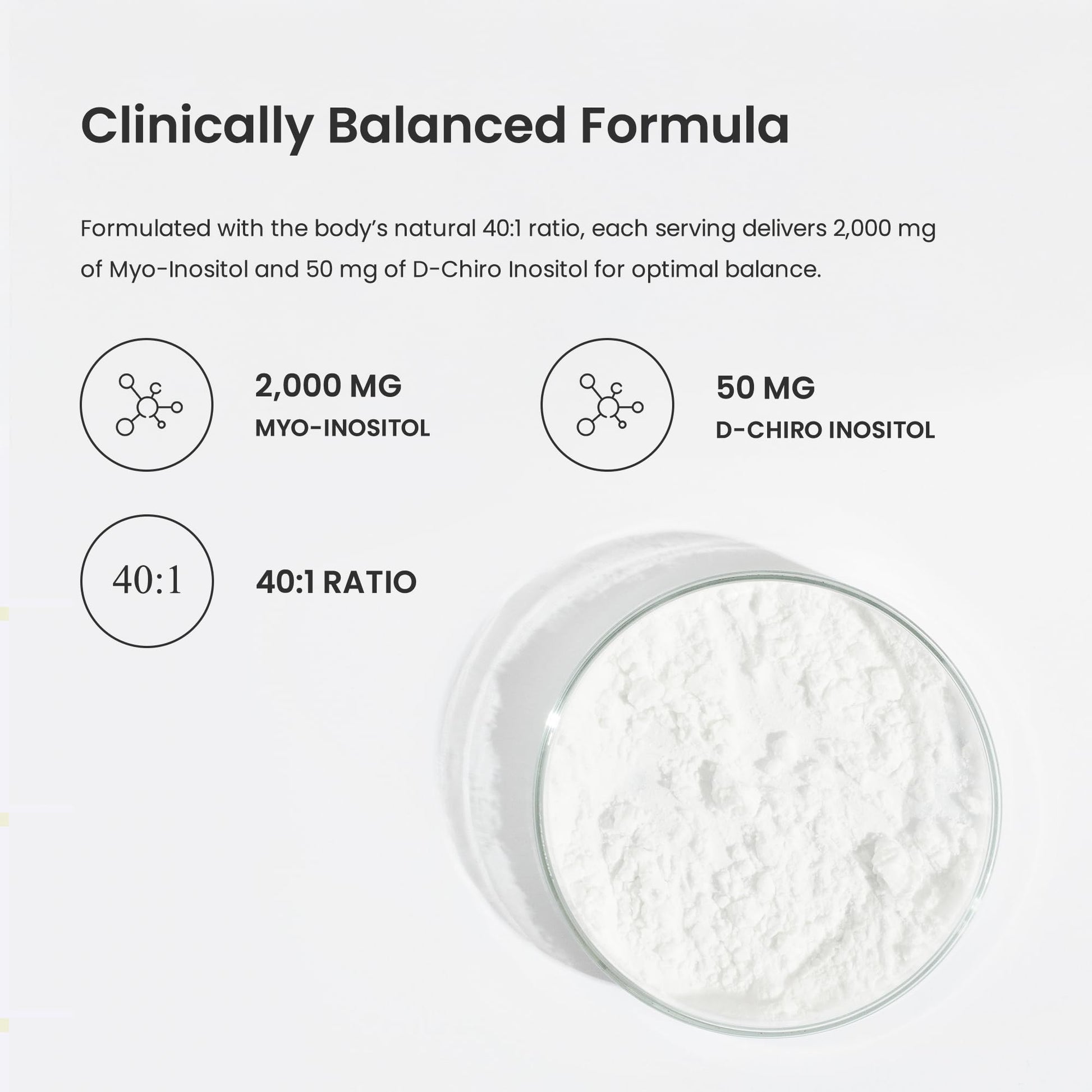 Inositol Supplement for Women | 180 Count | Myo & D-Chiro Inositol 2000 mg + 50 mg, Ideal 40:1 Ratio | Hormone Balance Support | PCOS & PMOS Supplement for Women | Menstrual Cycle & Ovarian Health Support - Available at All In One Marketplace Canada