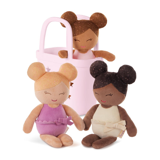 LullaBaby Bath Baby Dolls, Washable Water Play Set with Pink Basket 🍁 All In One Marketplace Canada LullaBaby