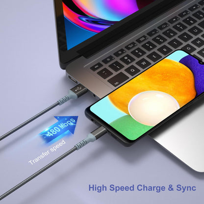 Adaptive Fast Charger and USB-C Cable 10ft(3m), Excgood Type C Cable Fast Charging Compatible with Galaxy A16/A15/A13/A14/A03s, S25 Ultra/S24/S23/S22/S20/S8/9+/10e,Note, Android Phone (2Pack Black)