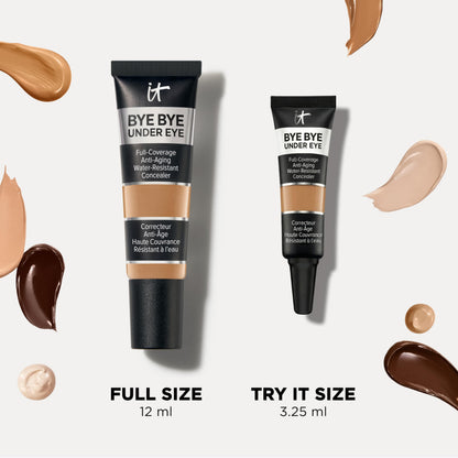 IT Cosmetics Bye Bye Under Eye Concealer (Light Natural) - Water-Resistant, Full Coverage Brightening Concealer For Dark Circles, Fine Lines, Redness & Discoloration, Anti-Aging, 24H Wear - 0.4 fl oz