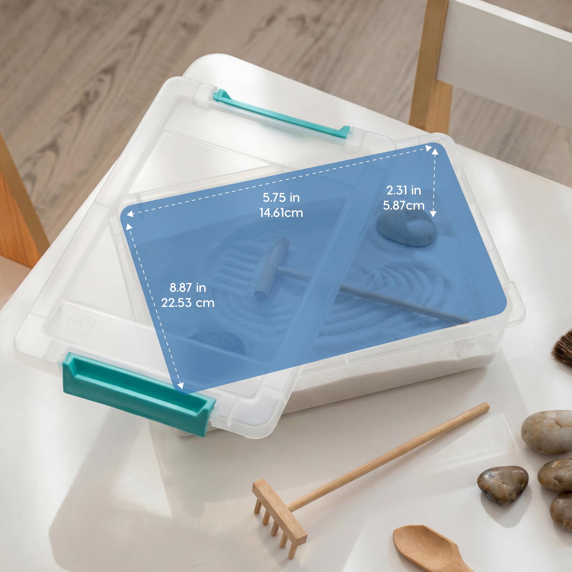 IRIS USA Storage Bins with Lids |Made in USA| 2 Qt - (6-Pack) - Clear IRIS USA
