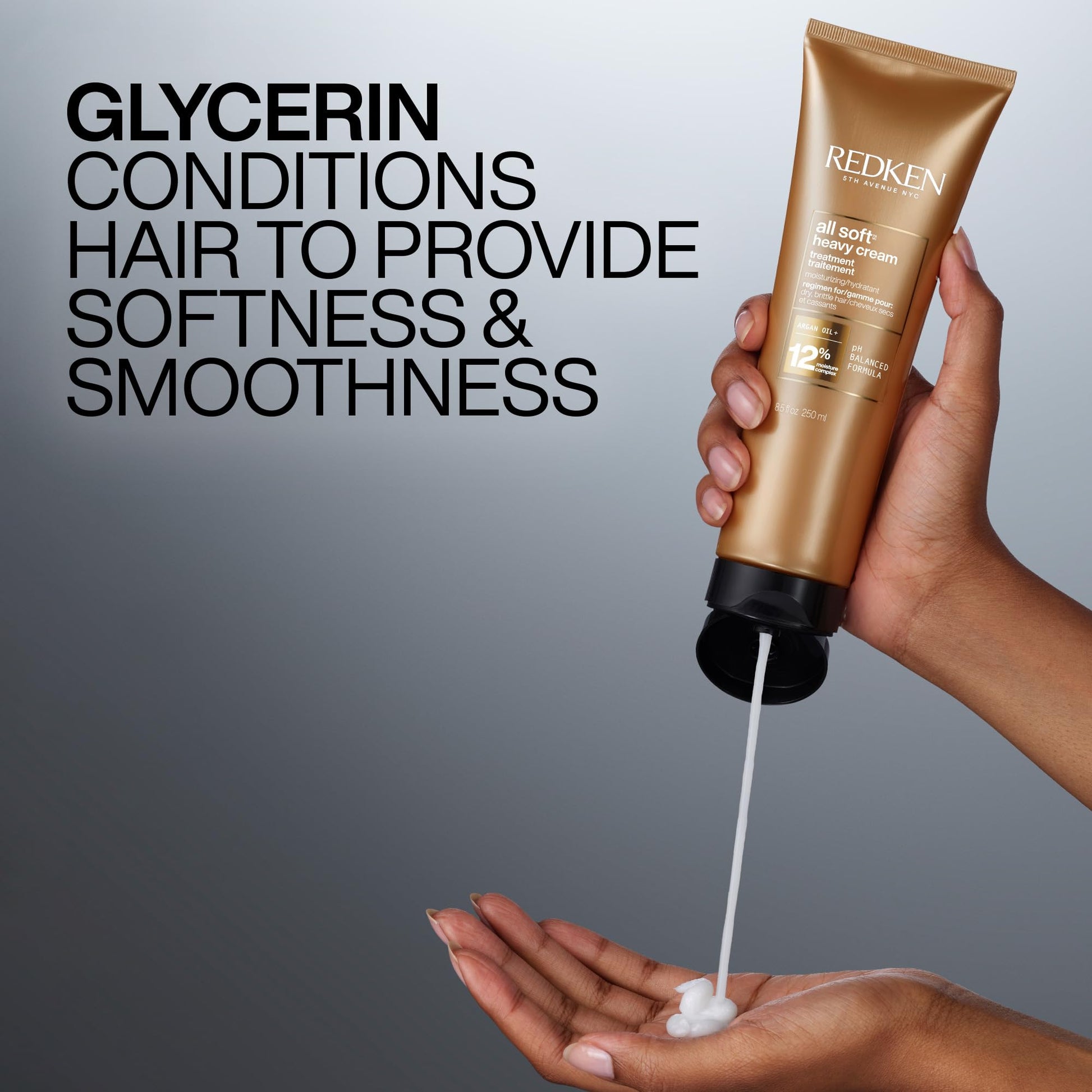 Redken All Soft Heavy Cream Deep Conditioning Hair Mask For Dry, Brittle Hair, Moisturizing Treatment With Argan Oil For Intense Softness, Shine And Smoothness, 250ml - Available at All In One Marketplace Canada