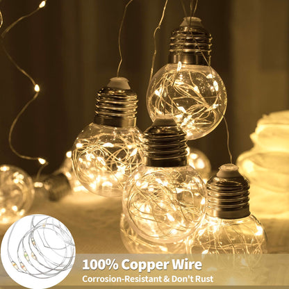 YOLIGHT Wish Ball Curtain Lights 200 LED Window Curtain String Lights with Remote, USB Battery Operated Twinkle Globe Fairy Lights for Bedroom Wedding Party Christmas Decoration (Warm White) 🍁 All In One Marketplace Canada