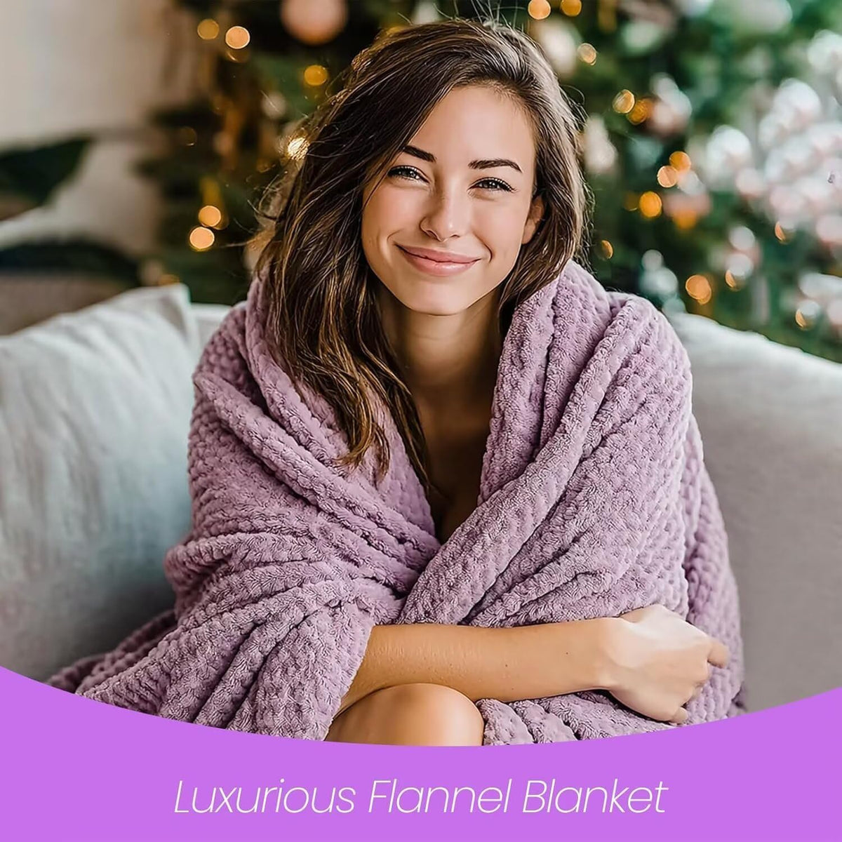 Happy Birthday Gifts for Women Mom Her, Christmas Gift for Women Moms, Self Care Package, Get Well Soon Gifts for Mom, Her, Girlfriend, Bestie, Sister, Wife - Self Care Gift Basket with Flannel Blanket 🍁 All In One Marketplace Canada