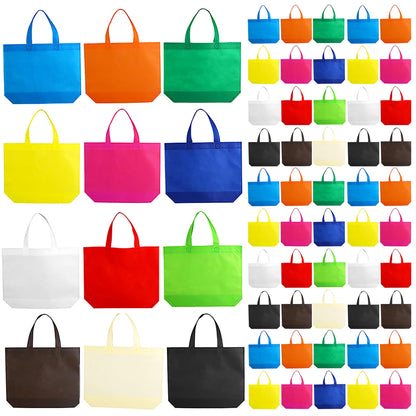 Nicunom 60 Pack Non-Woven Party Favor Bags, Colorful Reausable Gift Bag With Handles Tote Bags Bulk Reusable Grocery Bag for Birthday Christmas 🍁 All In One Marketplace Canada