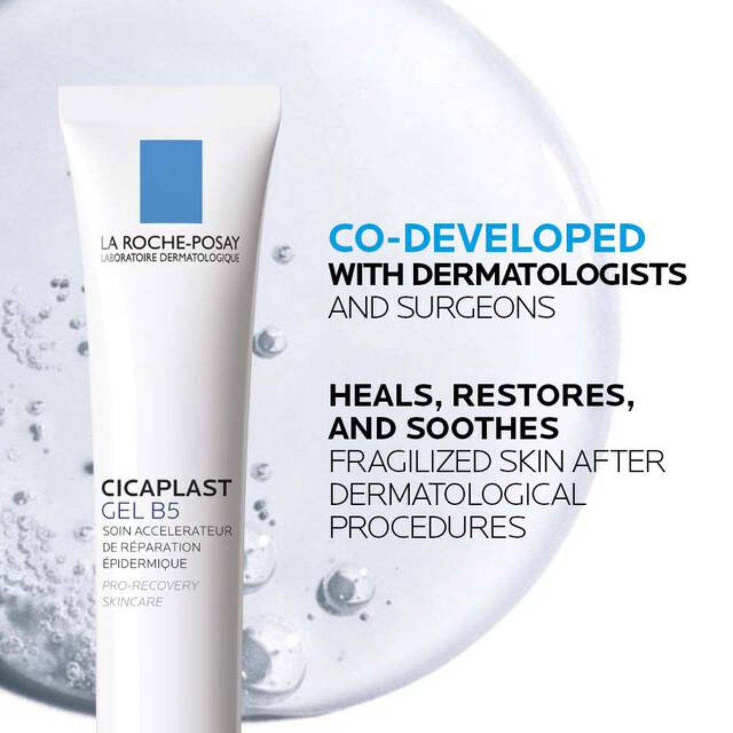 La Roche-Posay Face and Body Post Procedure Scar Gel, Cicaplast Gel B5 Hyaluronic Acid Skin Recovery Accelerator with Vitamin B5 & Shea Butter. Soothing and Repairing, Fragrance Free, 40mL - Available at All In One Marketplace Canada